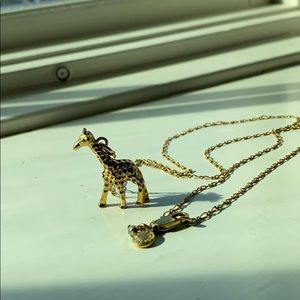 J Crew Dainty giraffe necklace